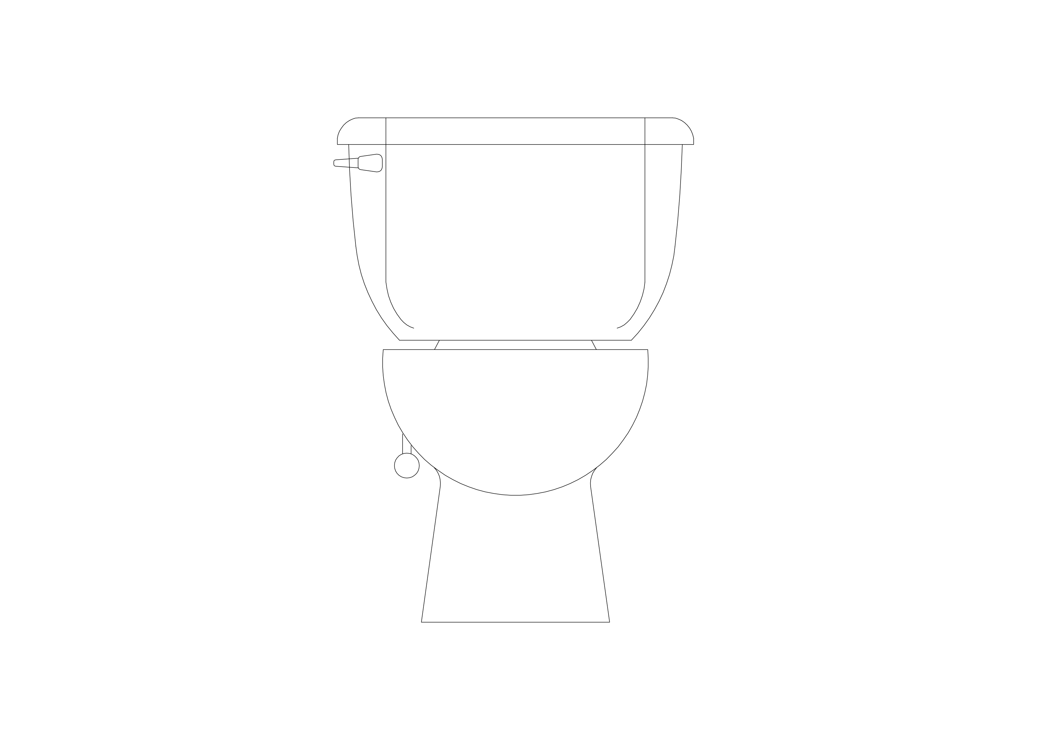 Free Toilet elevation CAD Block – DWG, DXF, PDF Format