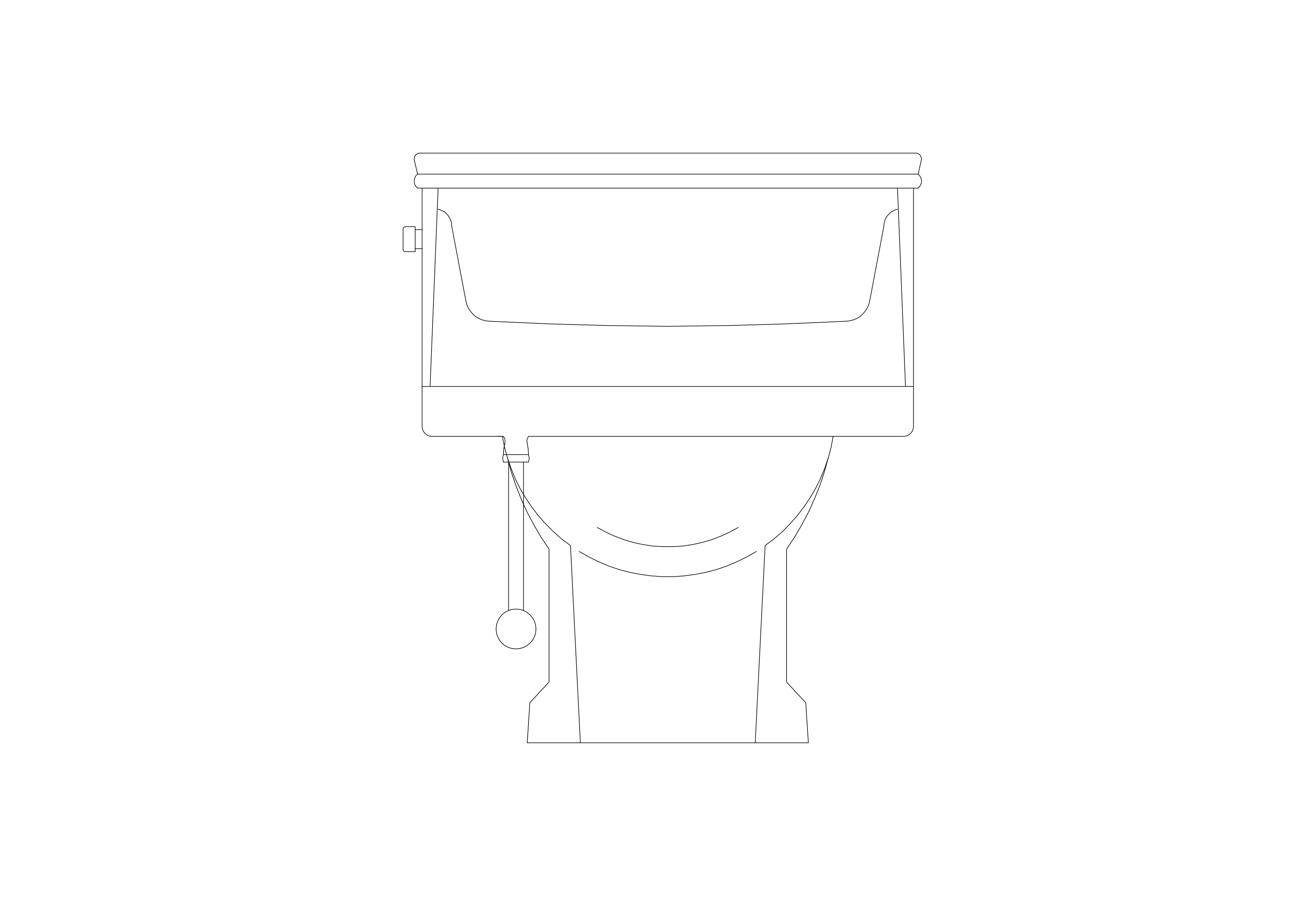 Free Toilet elevation CAD Block – DWG, DXF, PDF Format