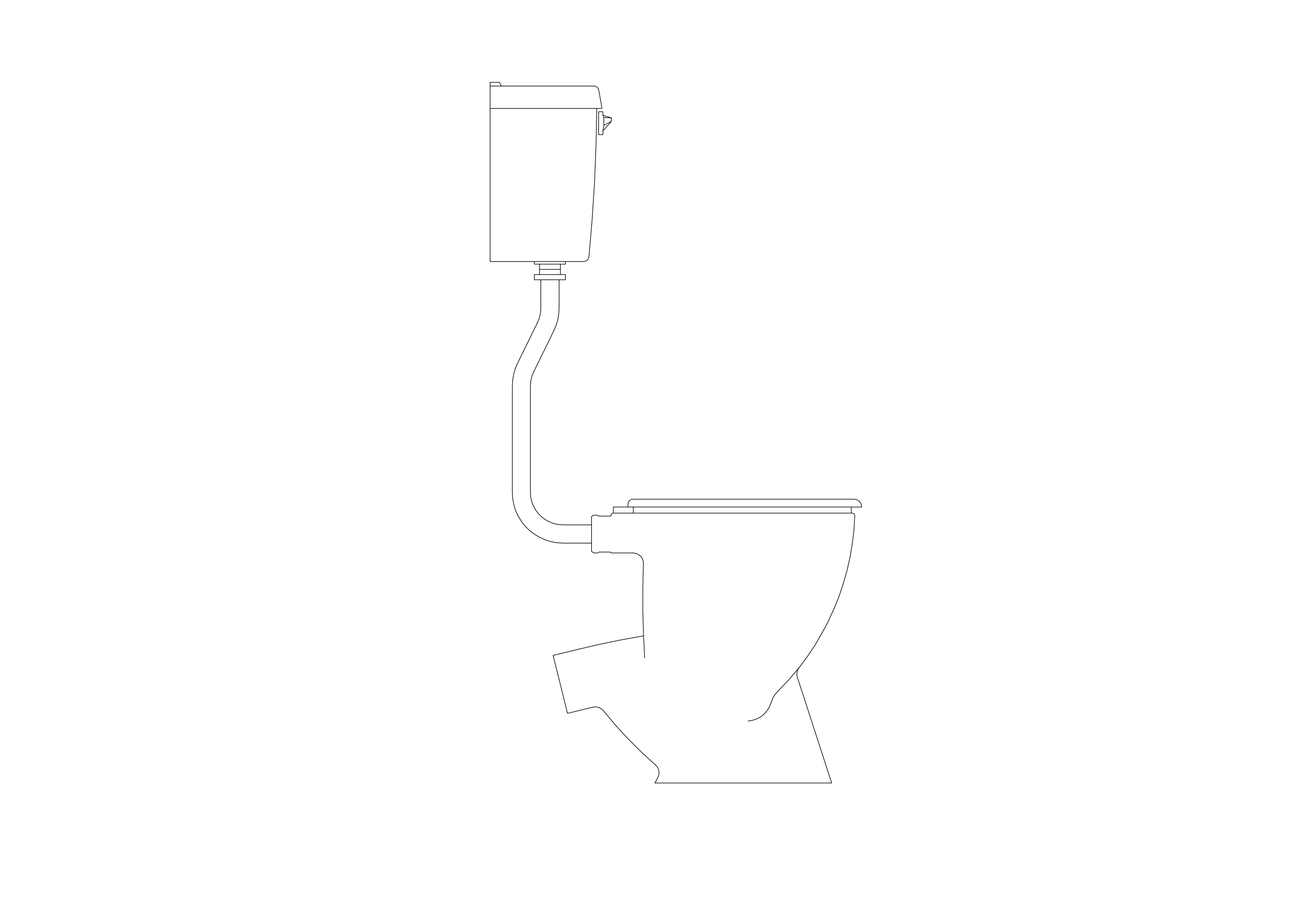 Free Toilet elevation CAD Block – DWG, DXF, PDF Format
