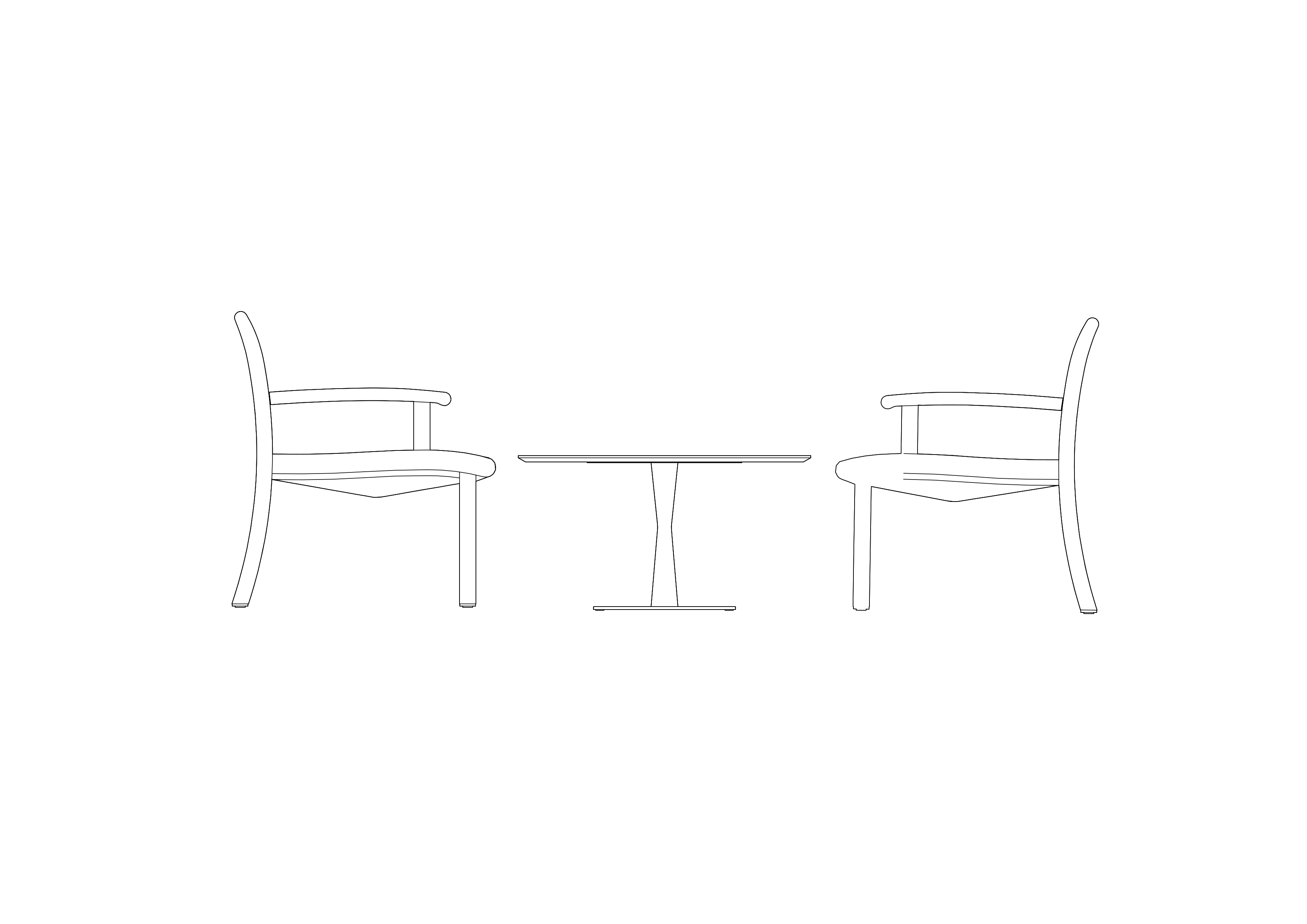 Free Chairs & table set-up CAD Block – DWG, DXF, PDF Format