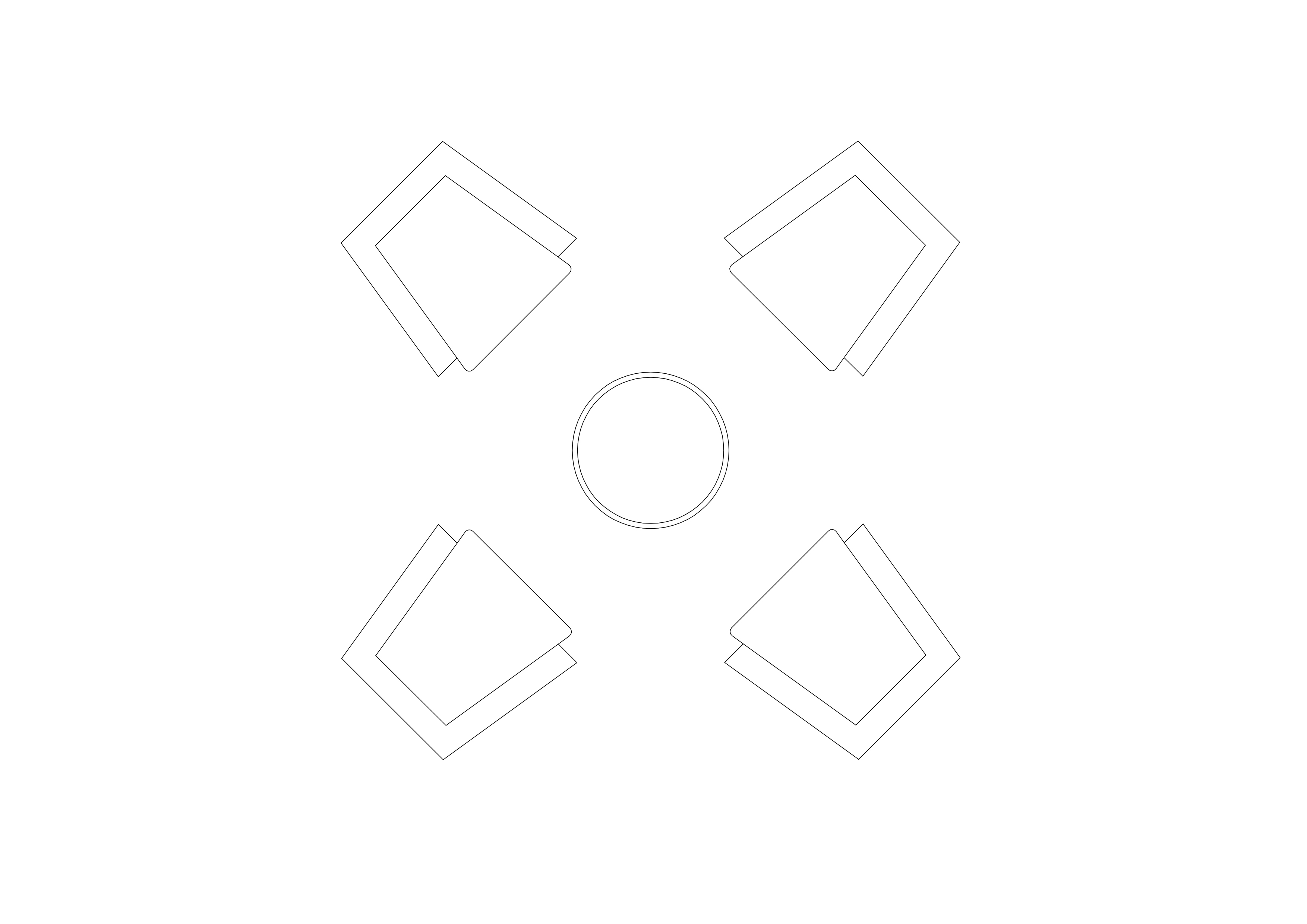 Free Chairs & table set-up CAD Block – DWG, DXF, PDF Format