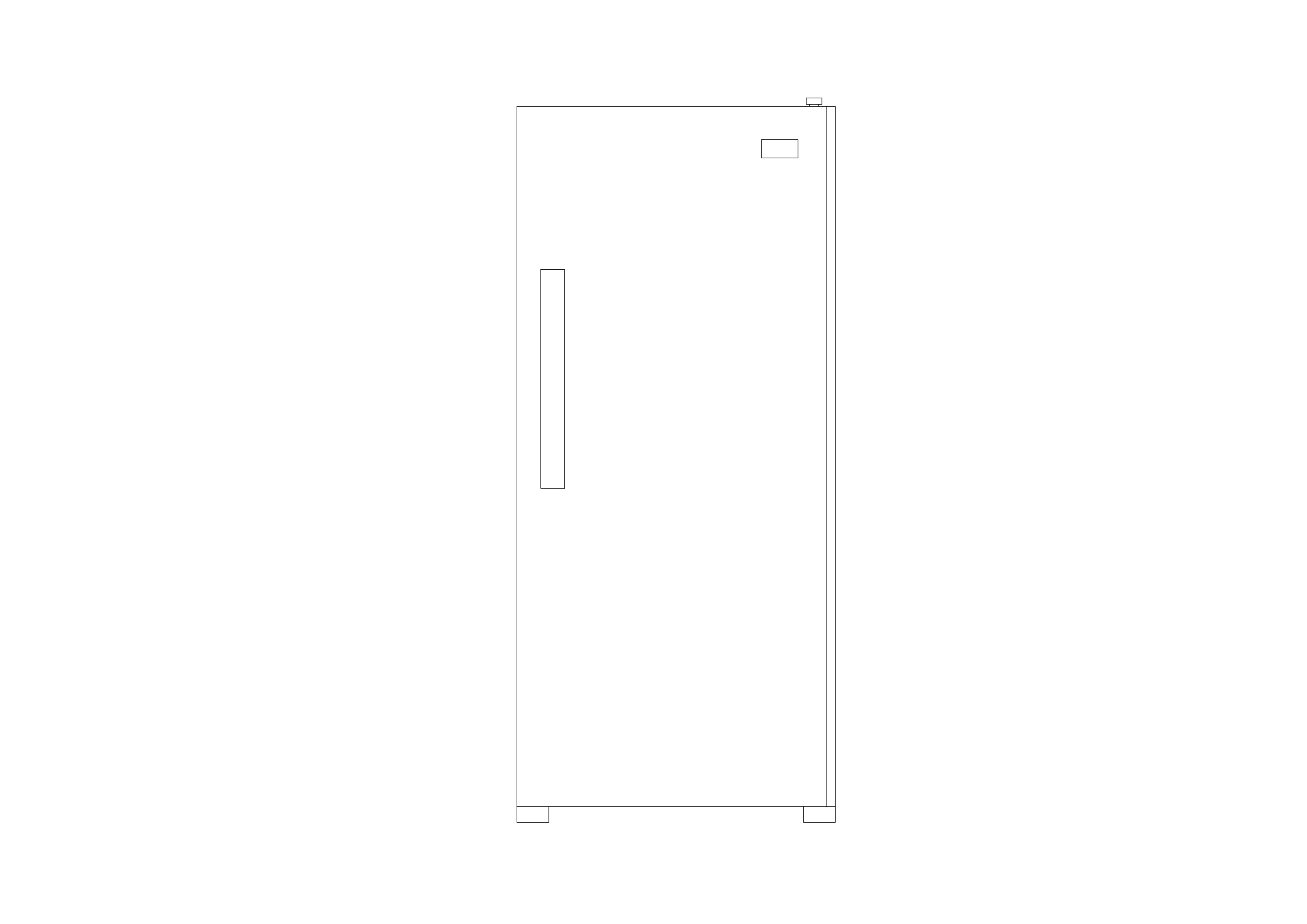 Free Fridge Elevation CAD Block – DWG, DXF, PDF Format