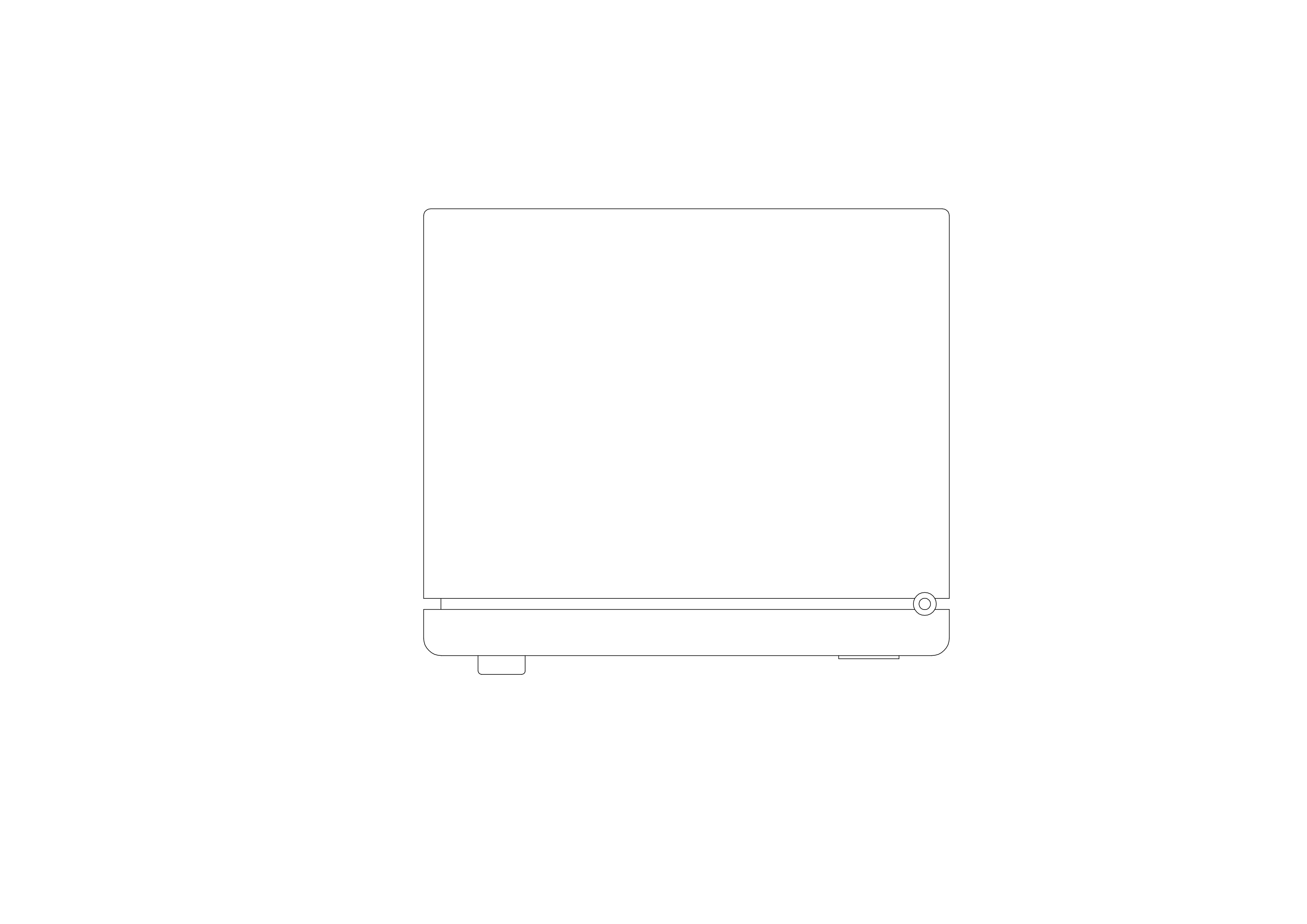 Free Fridge Top View CAD Block – DWG, DXF, PDF Format