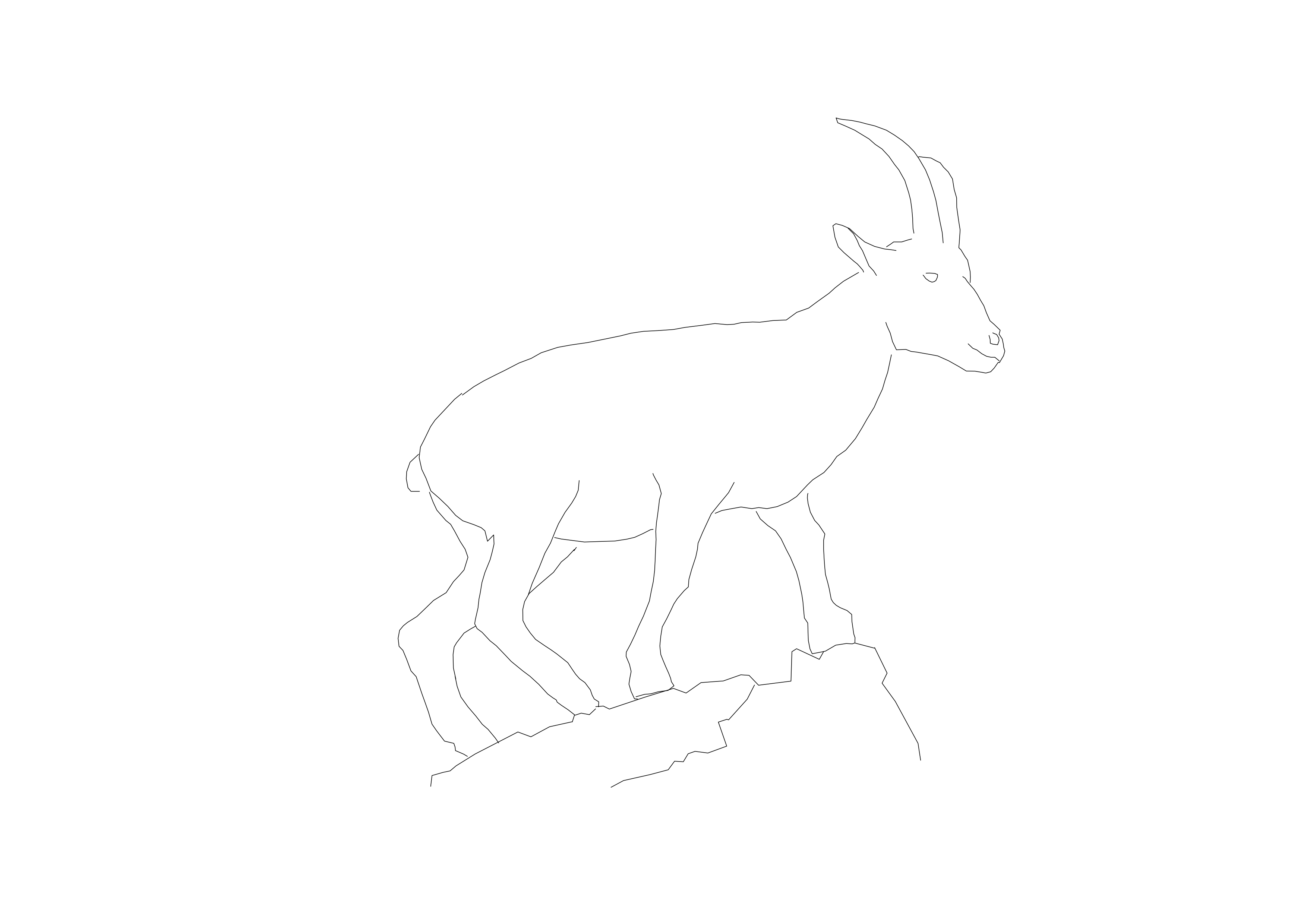 Free Goat CAD Block – DWG, DXF, PDF Format