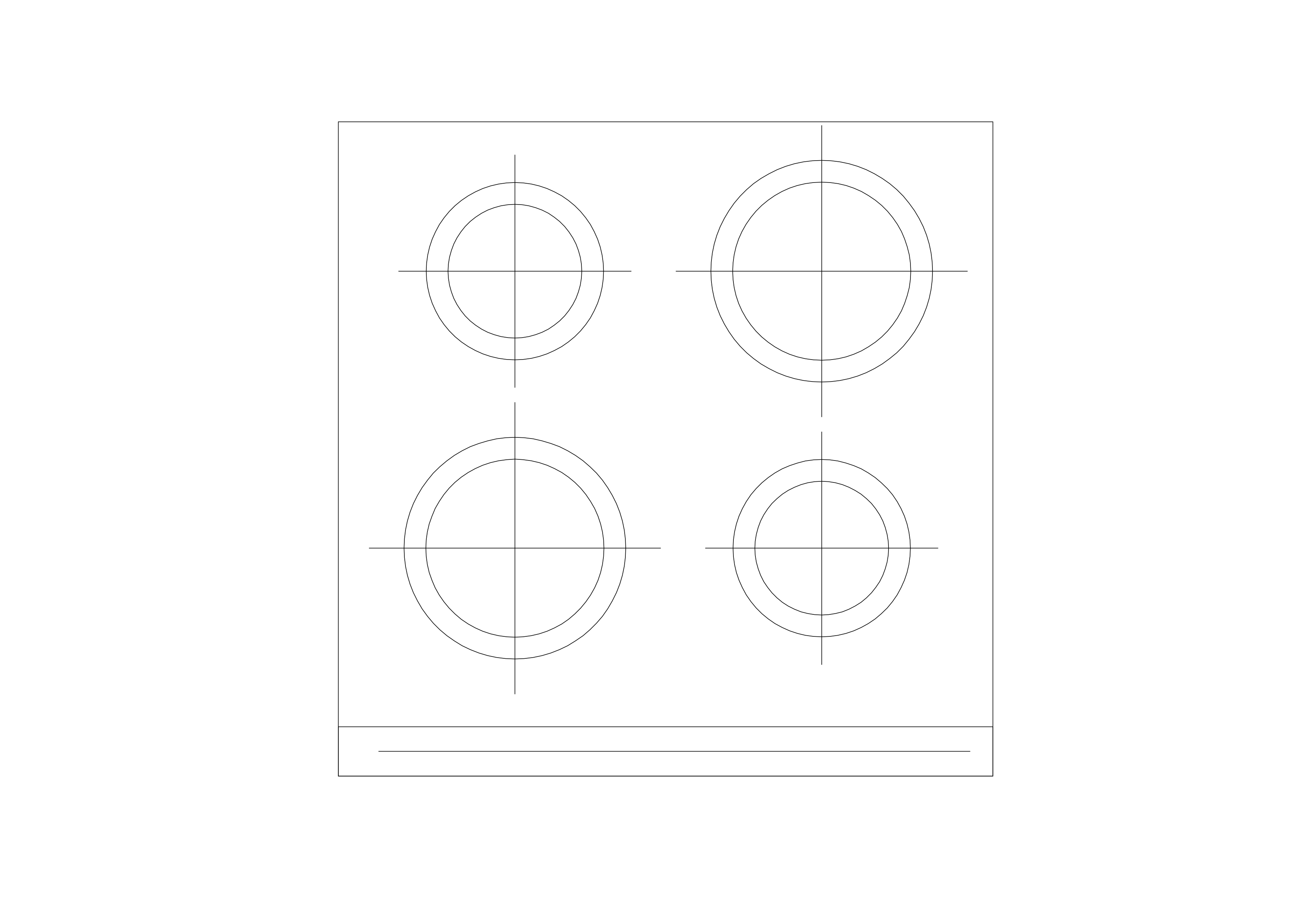 Free Oven Top View CAD Block – DWG, DXF, PDF Format