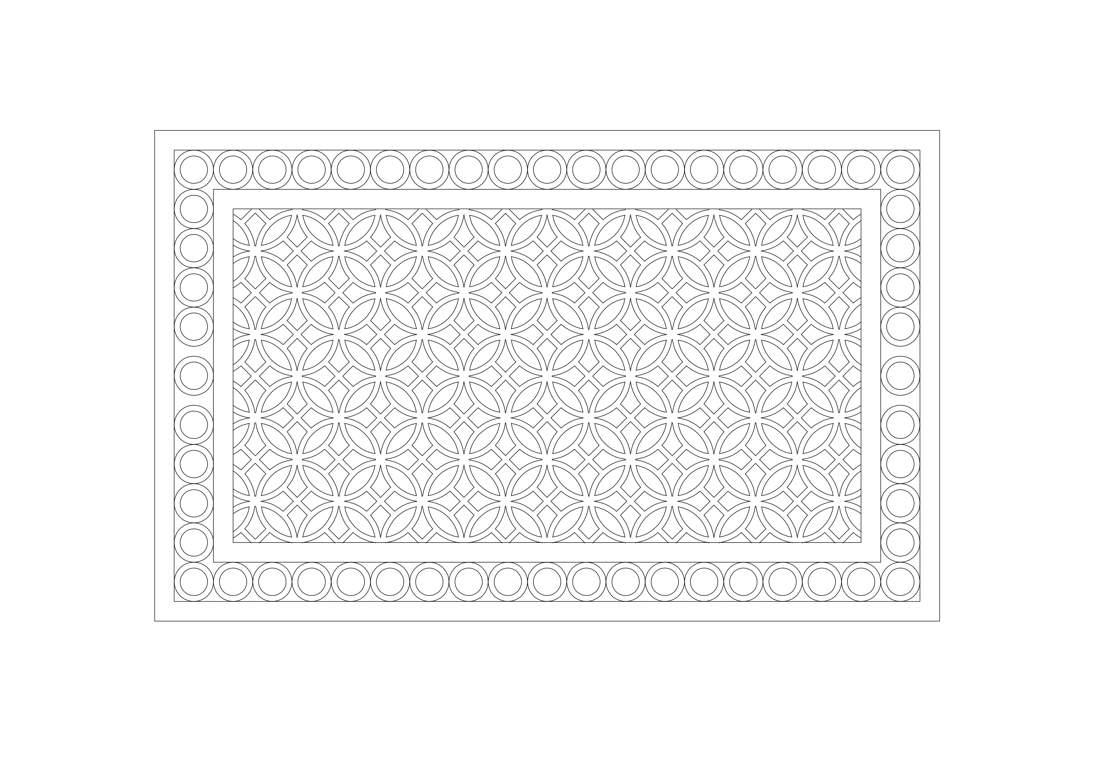 Free Mashrabiya Pattern CAD Block – DWG, DXF, PDF Format