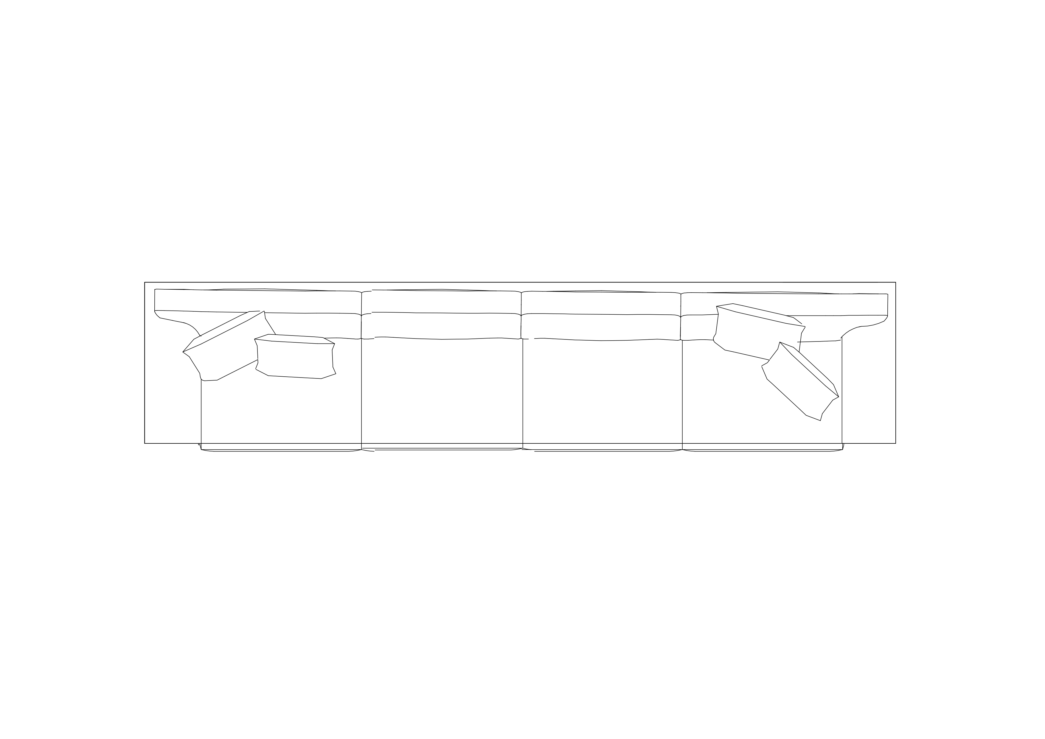Free Sofa Top View CAD Block – DWG, DXF, PDF Format