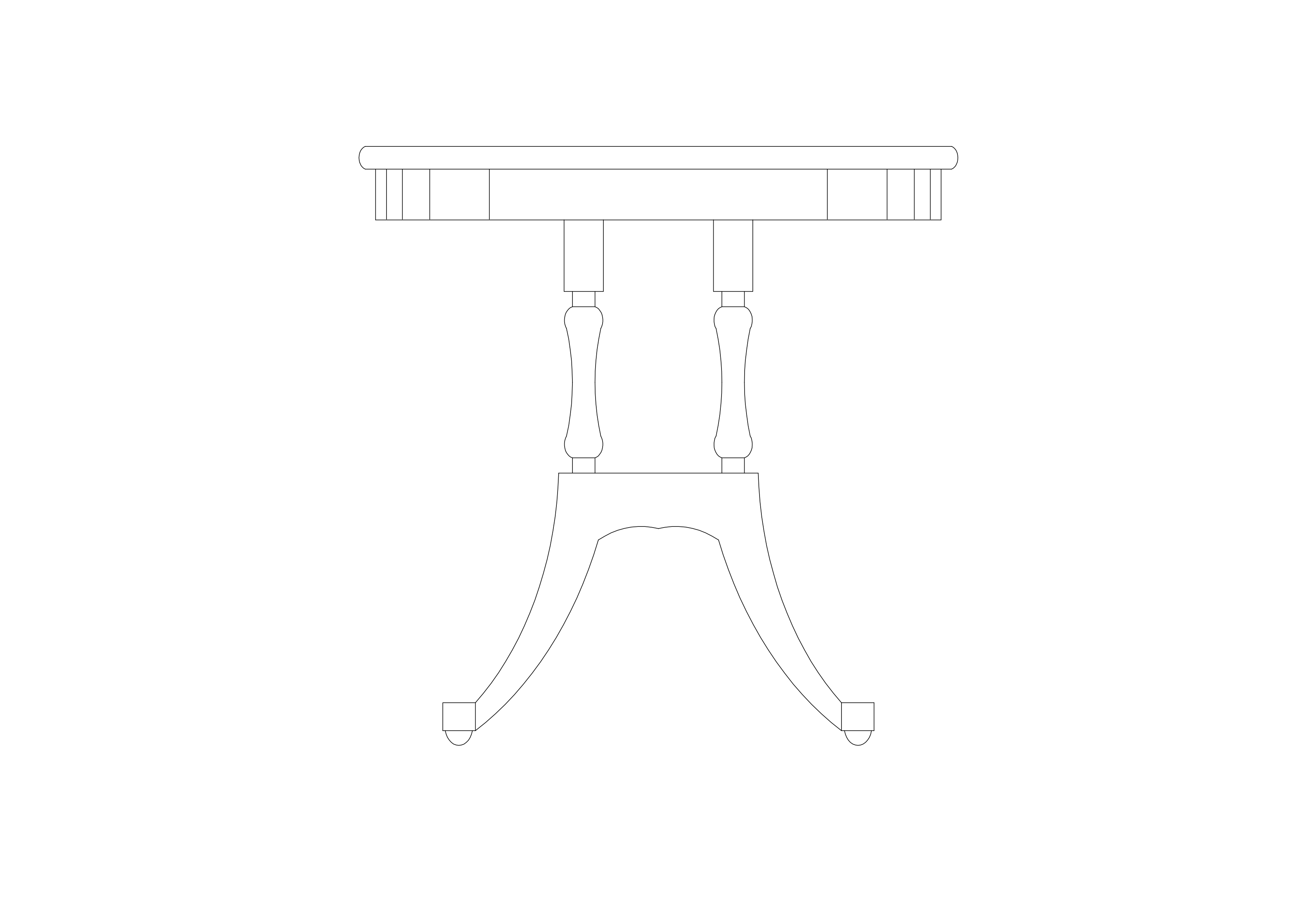 Free Table Elevation CAD Block – DWG, DXF, PDF Format