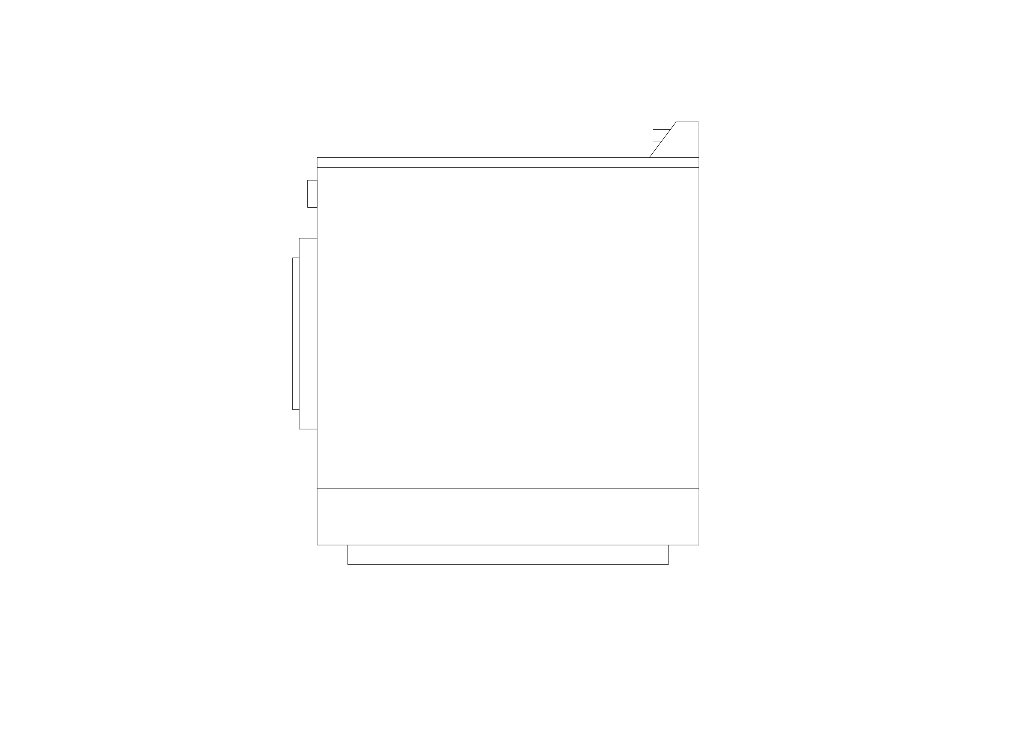 Free Washing Machine Elevation CAD Block – DWG, DXF, PDF Format