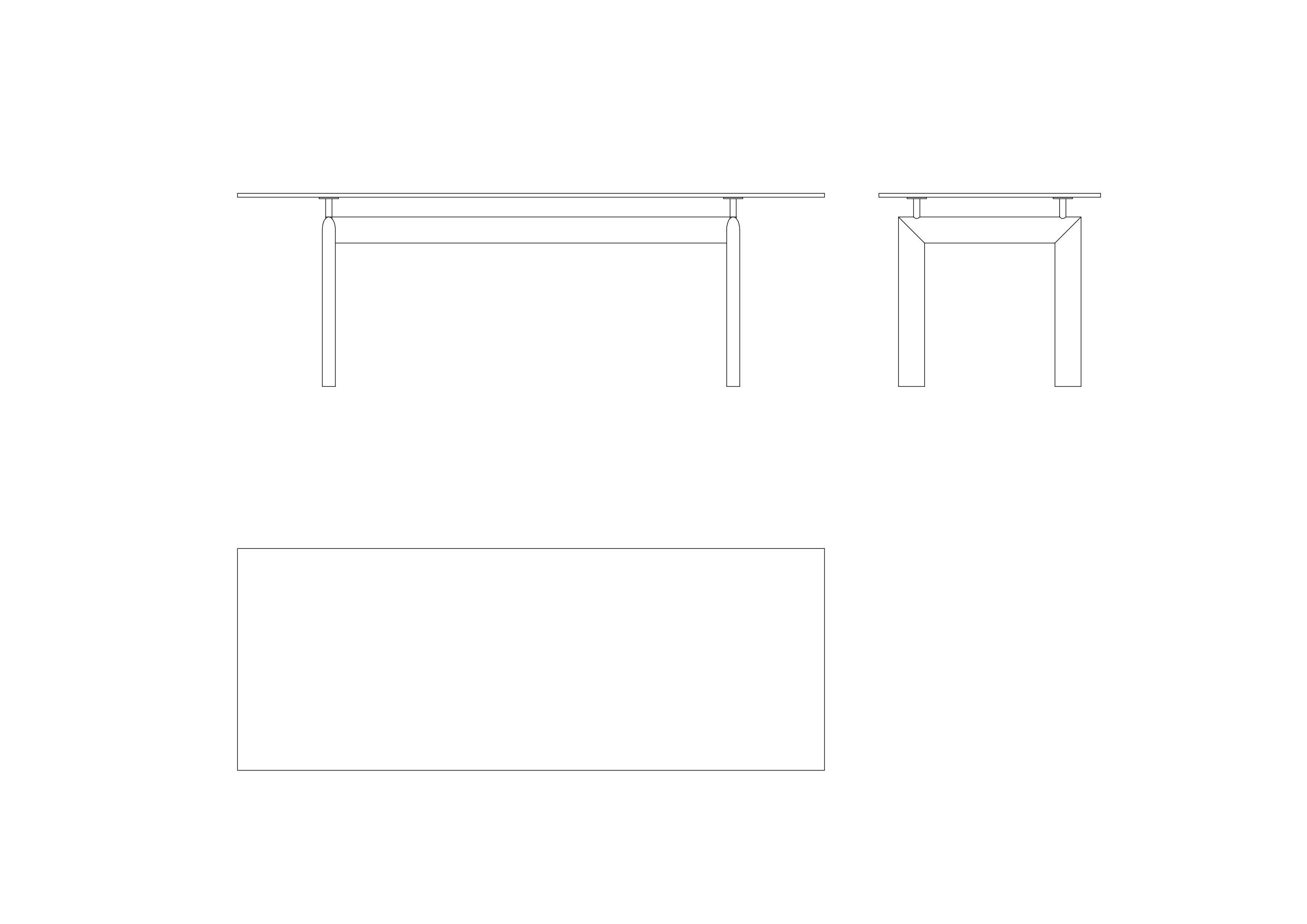 Free LC6 Table by Le Corbusier CAD Block – DWG, DXF, PDF Format